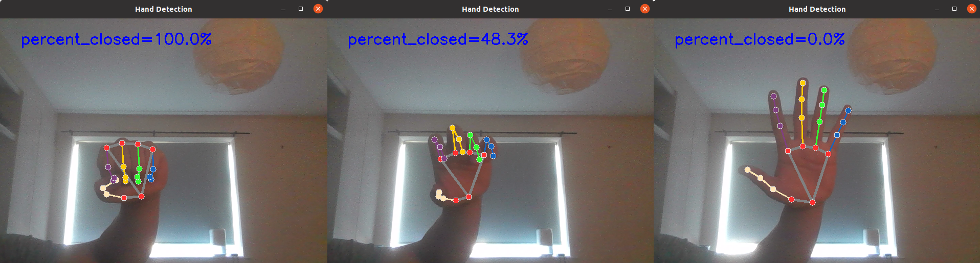 Image of computer vision hand detection